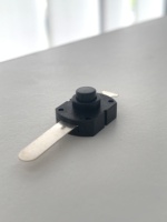 Interruptor de Botón Miniatura KAN-4C Directo de Fábrica, 1NO SPST 1A250V, Interruptor de Botón Miniatura de Montaje Pasante, Certificado CE CB CQC para Linterna