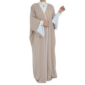 Abbigliamento tradizionale musulmano per donne, Turchia, Abaya modesta, Kimono, EID, Ramadan, Abaya aperta, Cardigan con maniche a pipistrello - Product Image 1
