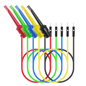 <span class=keywords><strong>Mini</strong></span> kapmak testi kanca Breadboard aktarma kabloları yumuşak esnek silikon <span class=keywords><strong>Test</strong></span> uçları - Product Image 1