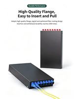 Caja de Distribución Óptica Rotatoria Mini ODF FTTH 1U/2U, Caja Terminal MPO de 4-12 Puertos, 24 Fibras LC/SC, Montaje en Rack, Caja de Distribución de Fibra Óptica de 48 Fibras