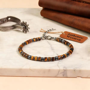 Bracelet en <span class=keywords><strong>pierre</strong></span> naturelle œil <span class=keywords><strong>de</strong></span> tigre, obsidienne, hématite, <span class=keywords><strong>pierre</strong></span> <span class=keywords><strong>de</strong></span> <span class=keywords><strong>lave</strong></span>, bijoux <span class=keywords><strong>de</strong></span> guérison pour hommes et femmes, soulagement du stress - Product Image 4