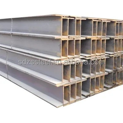 Building steel structure Hot rolled mild steel h beam S235 S355 SS400 A36 Q235 Q345 hot rolled iron h profile steel h beam