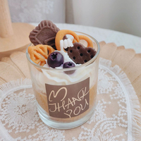 Home Duft Dekoration Aromatische Kuchen Kerzen Hochzeit Duft kerze Essen Dessert Duft Soja Wachs Kerzen