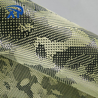 Résistance au frottement Jacquard camouflage Aramide camouflage Carbone Hybride Tissu Fibre Tissu Rouleau