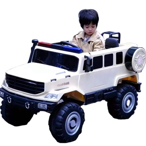 Coche de Policía Eléctrico Recargable de Dos Plazas para Niños, Vehículo de Control Remoto de Cuatro Ruedas, Nuevo, con Batería - Product Image 1