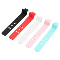 Attache-câble en silicone réutilisable OEM Yitkor avec boucle auto-agrippante pour faisceau de câbles, gestion des fils d'alimentation et écouteurs
