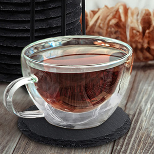 Posavasos de pizarra redonda para bebidas hechos a mano en blanco de Material de grabado láser personalizado de 4 pulgadas para Alemania Embark Maestro <span class=keywords><strong>Dobel</strong></span> - Product Image 6