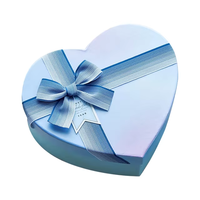 Vente en gros d'emballages en carton de haute qualité boîtes à fleurs rouges en forme de coeur boîte cadeau en forme de coeur pour la Saint-Valentin