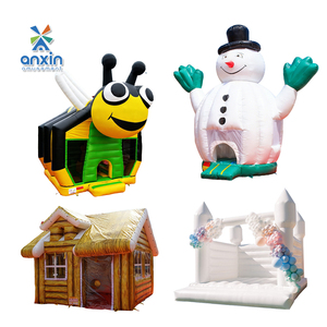 Château <span class=keywords><strong>gonflable</strong></span> professionnel pour enfants, thème animaux/mobilerie, en PVC durable, idéal pour la vente en usine - Product Image 4