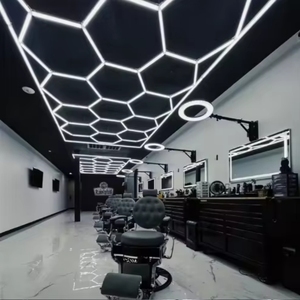ไฟเพดานร้านตัดผมขายส่งปี 2025 รุ่น Lucky 110v 220v ไฟ LED รูปทรงรังผึ้งสำหรับร้านทำผม - Product Image 2