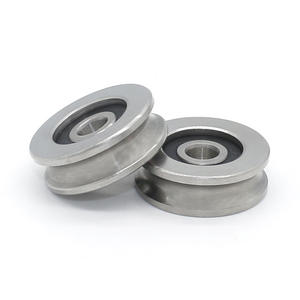 S626RS Stainless Steel Deep Groove Ball Bearing <b>Guide</b> Rail Moving Pulley U-Shaped Roller 6*26*8.5mm <b>Rope</b> Roller - Product Image 4