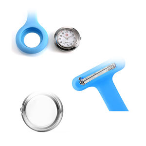 고품질 사용자 정의 로고 간호사 시계 클립 고무 fob 시계 간호 디지털 실리콘 핀 유방 간호사 포켓 시계 - Product Image 5