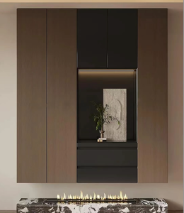 התאמה אישית ארון נעליים מעץ מודרני עם אחסון בשפע עבור חדרי מגורים דירות מלונות וילות - Product Image 2