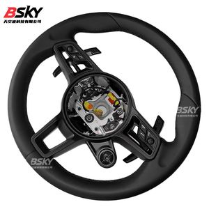 Adaptateur de volant en cuir <span class=keywords><strong>SC</strong></span> adapté aux ventes directes d'usine <span class=keywords><strong>Porsche</strong></span> 718 991 <span class=keywords><strong>911</strong></span> Panamera Cayenne Cayman Boxster - Product Image 3