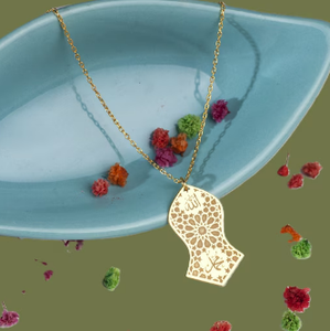 Prophète Muhammad empreinte collier islamique Allah pendentif en acier inoxydable 316L étanche bijoux pour femmes pour hommes Yoga - Product Image 3