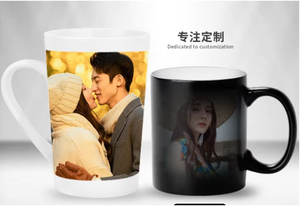 Tazas de café de cerámica impresas con logotipo personalizado de 11oz, fotos personales, sublimación, tazas blancas elegantes con juegos de regalo sublimados blancos simples - Product Image 6