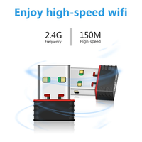 Adaptateur Wifi USB sans fil CE pour mini-ordinateur portable de bureau avec technologie avancée Ethernet, stock magnétique Chine, application PC