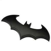 Emblème de voiture en métal personnalisé avec logo de chauve-souris, badge ABS, autocollant avec garantie d'un an