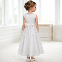 D30305 Vente chaude Robe blanche de première communion pour fille avec veste