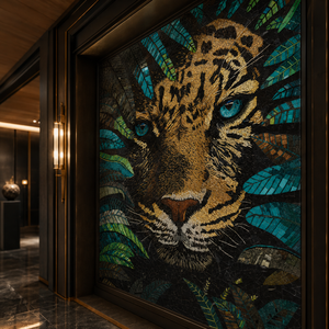 Mosaïque murale en verre de Marseille - Style européen écologique résistant à l'eau pour la décoration intérieure de la chambre, du salon et de l'hôtel - Product Image 1