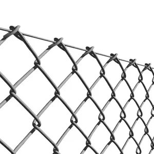 Zincir bağlantı çit direkleri Pvc kaplı çit/galvanizli siklon tel çit kafes kapıları