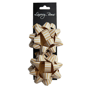 Nœud <span class=keywords><strong>étoile</strong></span> en papier kraft à rayures, pour décoration <span class=keywords><strong>de</strong></span> boîte-cadeau, 8 pièces - Product Image 5