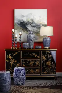 Muebles de madera maciza para decoración de Hotel, muebles pintados a mano de lujo Retro chino, almacenamiento antiguo, armarios de sala de estar