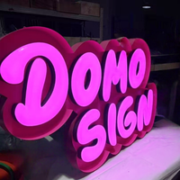 Lettres décoratives murales personnalisées 3D cristal gelée acrylique néon LED pour la maison, le bureau, les entreprises, les magasins, les centres commerciaux, les parcs et les voitures.