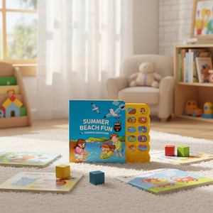 Livre <span class=keywords><strong>sonore</strong></span> éducatif personnalisé à couverture rigide en carton, livre interactif intelligent parlant, livre musical tactile pour tout-petits - Product Image 3