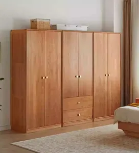 خزانة ملابس خشبية مرنة للكبار من خشب متوسط الكثافة خزانة ملابس بتصميم حديث خزانة ملابس خشبية متنقلة بسعر رخيص