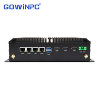 PC Industrial sin Ventilador, 6.ª, 7.ª y 8.ª Generación, I7-6500U, I7-7500U, I3-8130U, I7-8550U, DDR4, 4 LAN, 6 COM, 3 HDMI, GPIO, Amplio Voltaje CC 9-36V