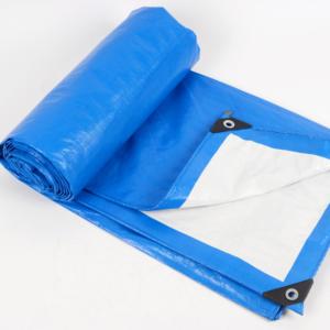 Lona de Polietileno Azul y Blanca, Impermeable, para Almacenamiento Industrial y de Almacenes - Product Image 3