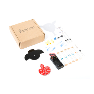 KUONGSHUN China hecho sin batería no programable Robot juguetes DIY Robot cubo luciérnaga fotosensible Robot Kits en caja de papel - Product Image 4