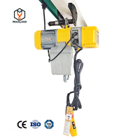 Offre Spéciale 220 V 220 Volts Industriel 500Kg 1000Kg 500 1000Kg 5Ton 1 2 3 5 7.5 10 Tonnes Grue De Levage Palan À Chaîne Électrique Avec Chaîne
