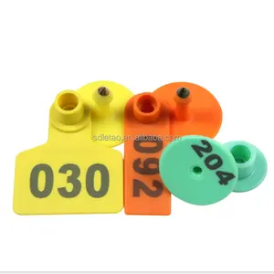 poultry Farm Livestock Ear Mark Numbers TPU Yellow/orange/green Sheep Cattle Goat PIG Ear Tag