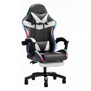 Pologne vente chaude Anji pas cher Reb LED bande ordinateur bureau chaises de travail <span class=keywords><strong>marque</strong></span> personnalisée <span class=keywords><strong>meilleur</strong></span> Scorpion <span class=keywords><strong>chaise</strong></span> de jeu noir et blanc - Product Image 1