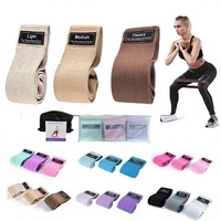 Bandes de Résistance en Polyester et Latex Personnalisées pour Yoga & Pilates – Bandes de Boucle pour Hanches et Fessiers, Idéales pour Squats