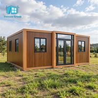 Petite villa préfabriquée de 20 pieds 40 pieds avec cuisine hôtels salles de bains maison en conteneur extensible préfabriquée en acier