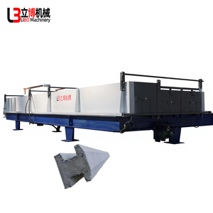 Machine de fabrication de poteaux de clôture en béton en forme de H et de T à longueur réglable, contrôlée par PLC, capacité 3700x1550x1550mm, LIBO - Product Image 1