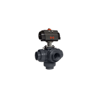 Vanne à boisseau sphérique d'isolement à double union pour irrigation, en PVC/CPVC, à raccord manuel à douille filetée NPT, conforme ASTM/DIN, DN50, base OEM