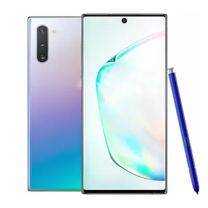 ปลดล็อคโทรศัพท์มือถือ6.8นิ้วโทรศัพท์เดิมสำหรับ Samsung Note 10 + 256GB 12GB RAM