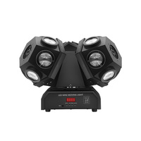 Projecteur LED RVBW 4-en-1 importé 18*12W à 3 têtes mobiles avec contrôle vocal KTV et effet rotatif