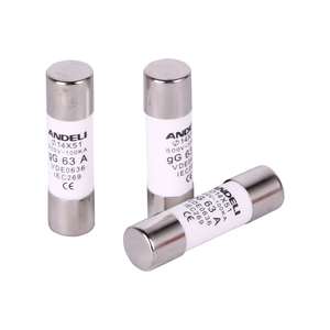 Цилиндрический термоплавкий предохранитель ANDELI GG63A AC 500V-100KA с высокой пропускной способностью для низкого напряжения 250 В номинального напряжения - Product Image 3