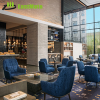 Ensemble de canapés d'hôtel commercial ignifuge de qualité supérieure pour salon public, clé en main, FF&E hôtelier, OEM ODM, en MDF et contreplaqué renforcés