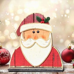 Handmade Garden Wood Christmas Decorations Kit Customizable Outdoor <b>Doll</b> Design for Festive - Product Image 1