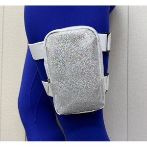 Sac de cuisse en Pu à paillettes personnalisé pour carnaval Sac de jambe de carnaval étanche pour femmes Pochette de cuisse pour téléphone Fitness Gym Sac de taille - Product Image 6