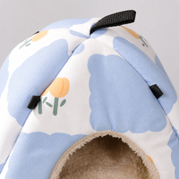 Lit suspendu pour animaux de compagnie, tente-caverne pour petits animaux, hamster, oiseau, en polyester doux, en peluche, en polaire, lavable, avec boucles de suspension, tailles S, M, L, XL