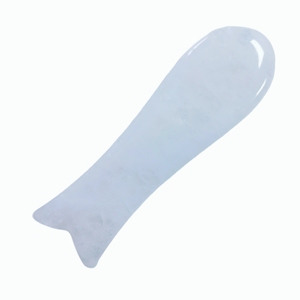 Massage du visage au cristal blanc, Gua sha en jade blanc pour le visage - Product Image 3