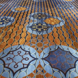 Moquette de hall d'hôtel sur mesure Axminster 80% laine, jacquard floral de luxe tressé pour l'hôtellerie 5 étoiles de Dubaï, Émirats arabes unis, mur à mur - Product Image 2