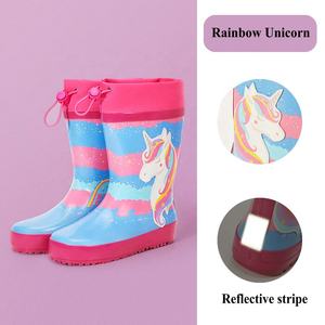 Venta al por mayor de <span class=keywords><strong>botas</strong></span> de alta calidad para niños y niñas, zapatos de agua antideslizantes gruesos, <span class=keywords><strong>Botas</strong></span> de lluvia agrupadas para bebés, zapatos de goma impermeables para niños - Product Image 3